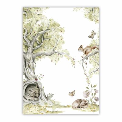 Poster Forest walk | Animals