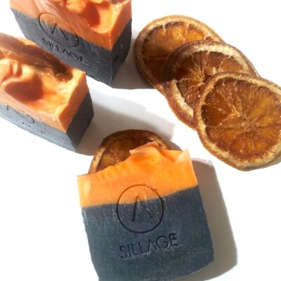 Vegan Handmade Soap Activated charcoal And Orange
