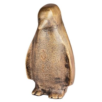 Gotham, Deko-Pinguin, H14,5cm, antik messing