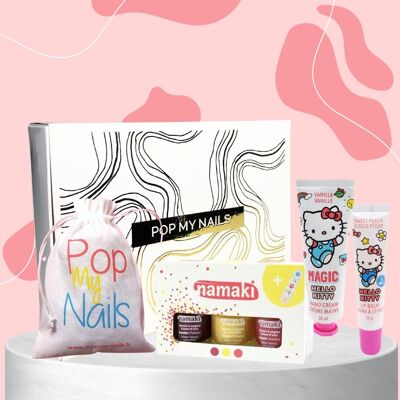 Pop My Nails Box Xmas Kids (vanille) - Box beauté ongles mains pour enfant