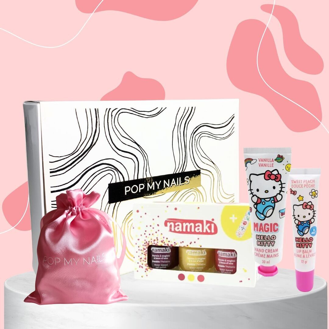 Pop My Nails Box Xmas Kids (vaniglia) - Beauty box per unghie per bambini