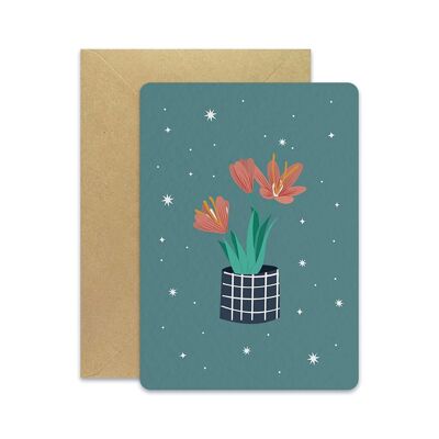 Saffron Flower - Postcard