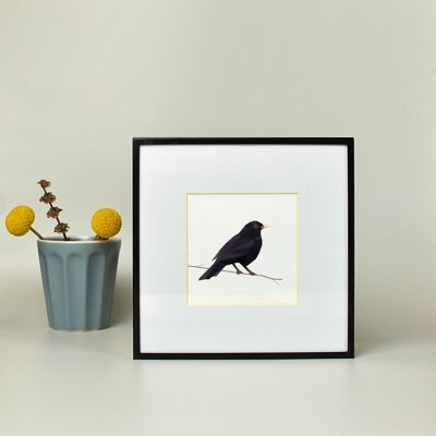 Blackbird - Small Print - Minimalist Art