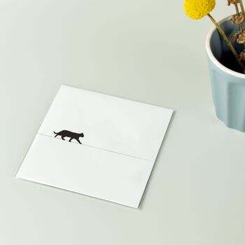 Chat noir - Petits caractères - Art minimaliste 2