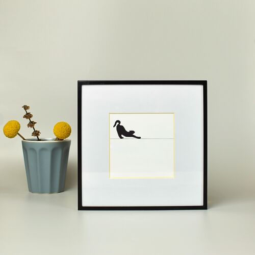 Black Cat - Small Print - Minimalist Art