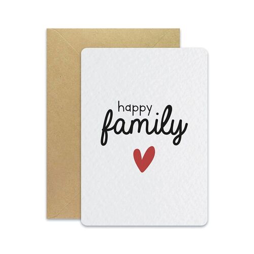 Happy family - Carte postale