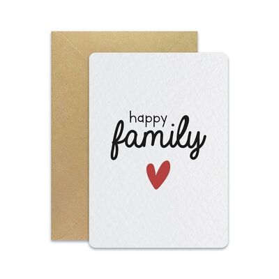 Happy family - Postcard