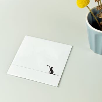 Chat noir - Petits caractères - Art minimaliste 2