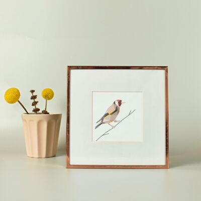 Goldfinch Small Print - Low-Poly Art