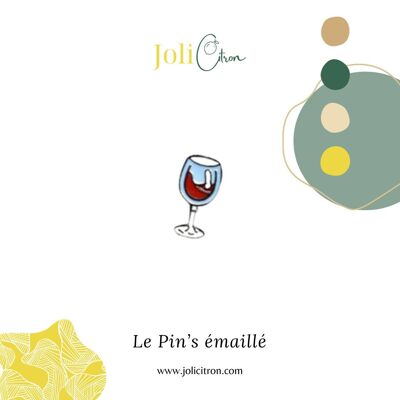 GLASS OF WINE PIN