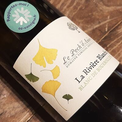 La Rivière Blanche (organic white wine)