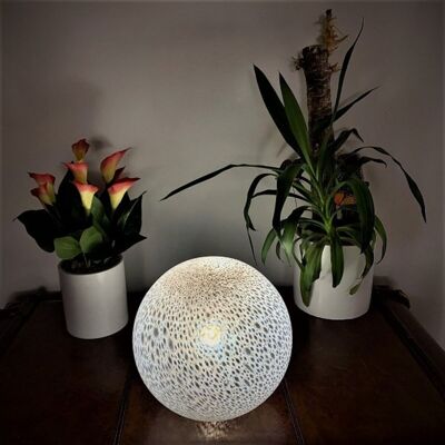 Glass planet lamp