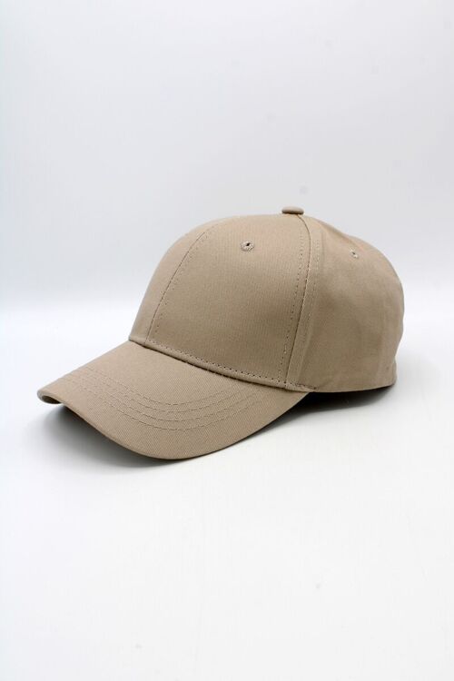 Casquette Unie classique avec boucle métal dorée