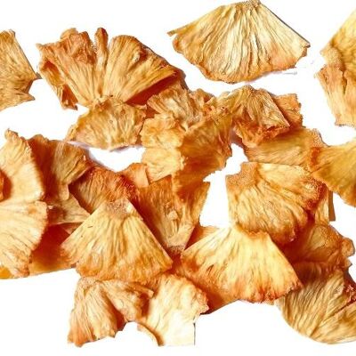 Organic dried pineapple pieces, no added sugar, no preservatives - 10 kg