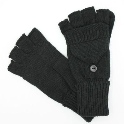 Black Acrylic Gloves