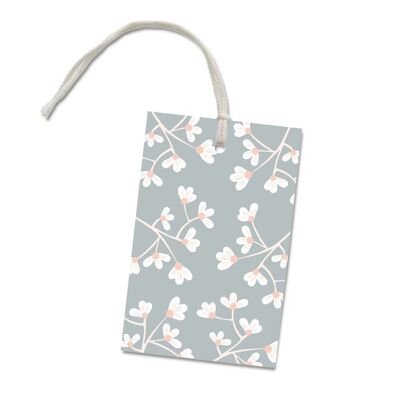 Gift tag "Blue flowers"