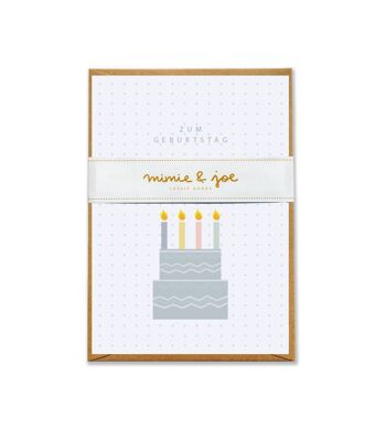Carte d'anniversaire "Gâteau d'anniversaire" 2
