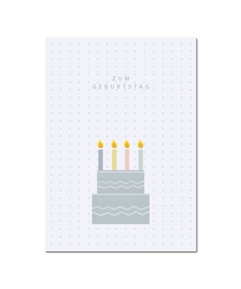Carte d'anniversaire "Gâteau d'anniversaire" 3