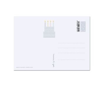 Carte postale d'anniversaire "Gâteau d'anniversaire" 2