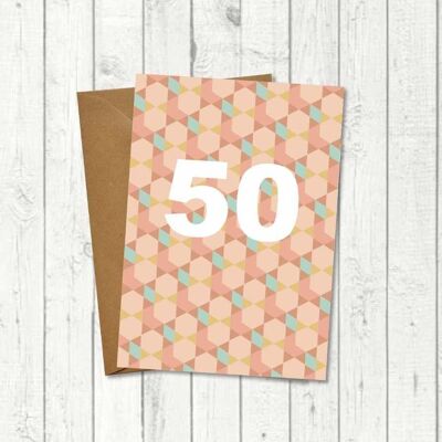 Tarjeta de cumpleaños "50 cumpleaños"