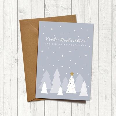 Cartolina di Natale "Foresta di Natale"
