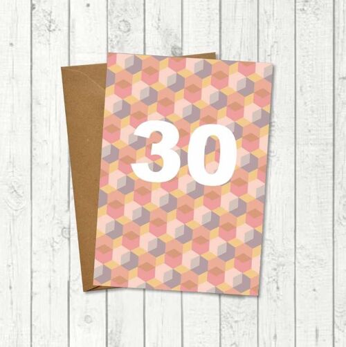 Geburtstagskarte "30. Geburtstag"