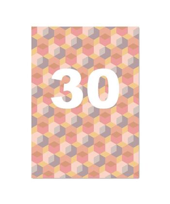 Carte d'anniversaire "30ème anniversaire" 3