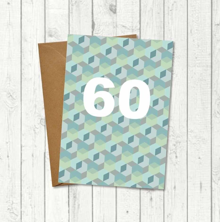 Biglietto d'auguri "60° compleanno"