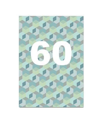 Carte de voeux "60ème anniversaire" 3