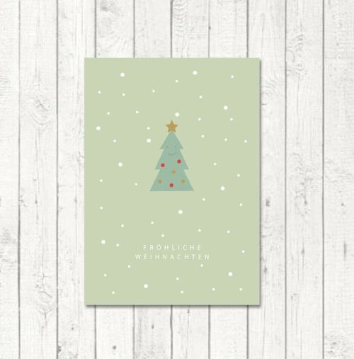 Weihnachtspostkarte "Tannenbaum"