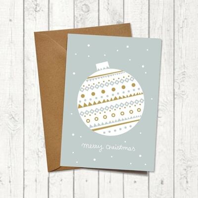 Cartolina di Natale "Pallina di Natale"