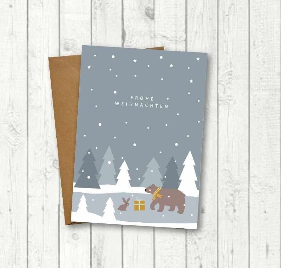 Weihnachtskarte "Weihnachtsgeschenk"