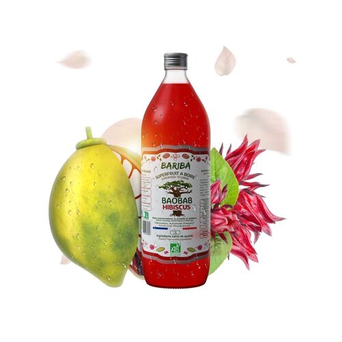 Jus bio Superfruit Baobab Hibiscus 1L