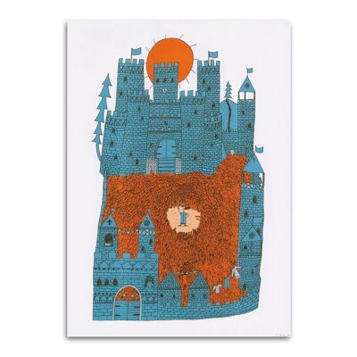 Blue Castle Art Print