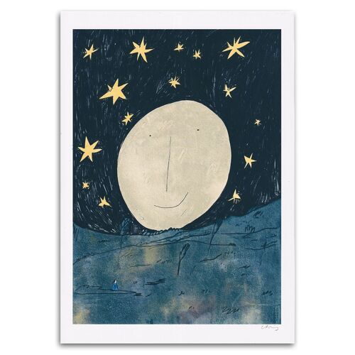 Rising With You Moon Art Print