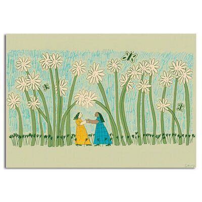 Togetherness Flower Art Print