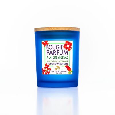 Bougie de Parfum Fleur d Oranger Végétale & Artisanale 100% made in France fait à Grasse 180G