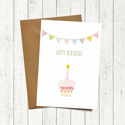 Birthday card "Cupcake"