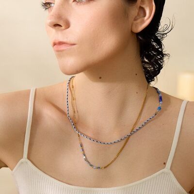 Blaue Vibes-Halskette