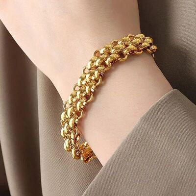 Camille  Bracelet in Gold Stainless Steel