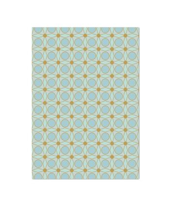 Carte pliante "Design bleu" vierge 3