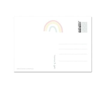 Carte postale pour la naissance "Rainbow Baby" 2