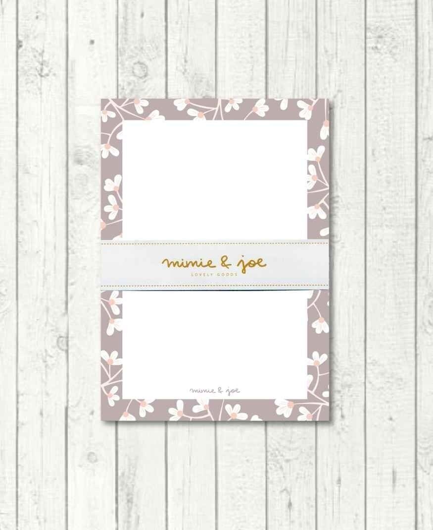 Bloc "Flores topo" DIN A6