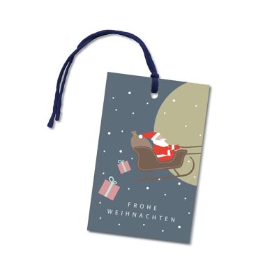 Gift tag "Christmas sleigh"