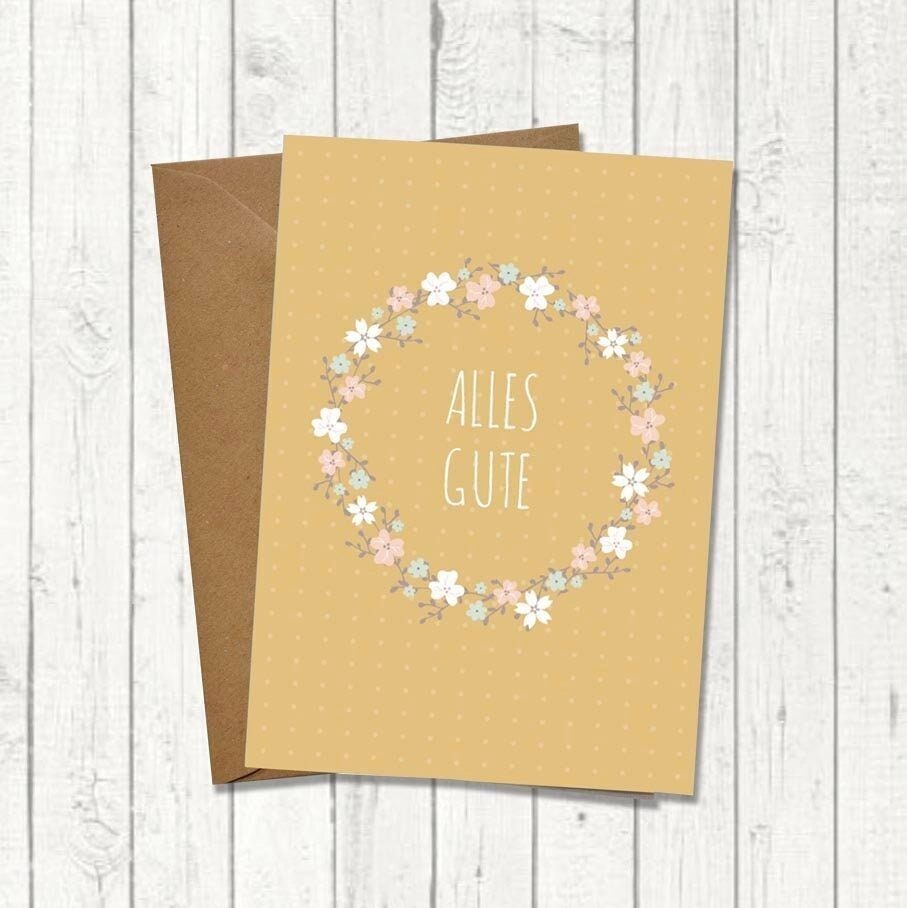 Biglietto d'auguri/biglietto di congratulazioni “Ti auguro il meglio”