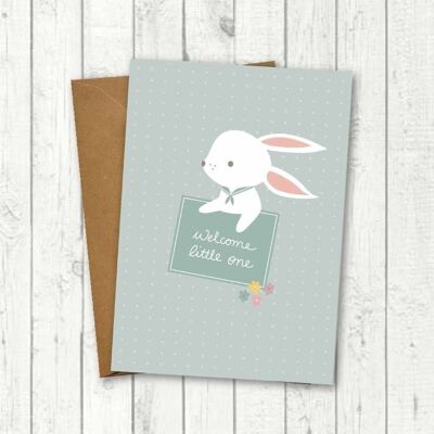 Tarjeta de felicitación por el nacimiento de “Bunny Boy”