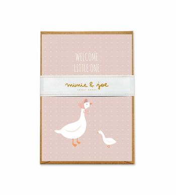 Carte de félicitations pour la naissance de « Baby Goose Girl » 2