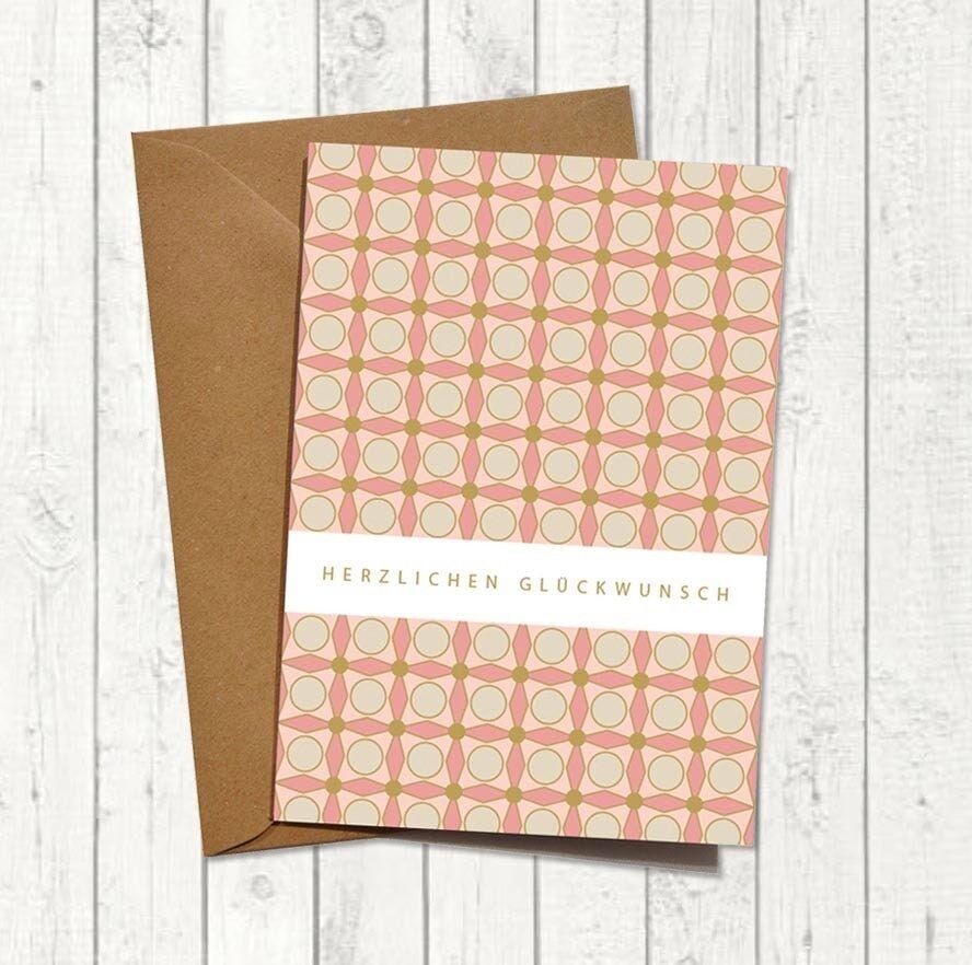 Greetings card “Congratulations rosé”