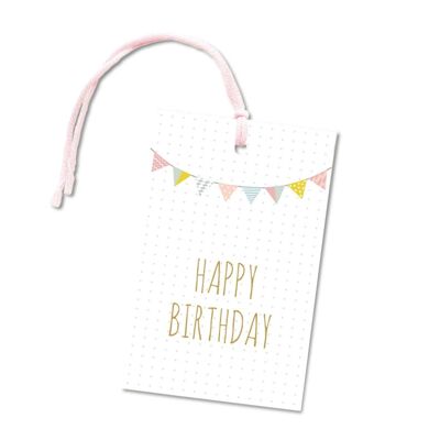 Gift tag "Happy Birthday"