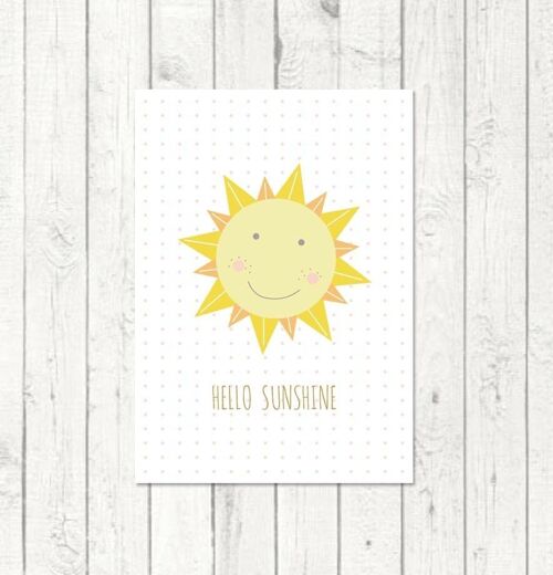 Postkarte "Hello Sunshine"